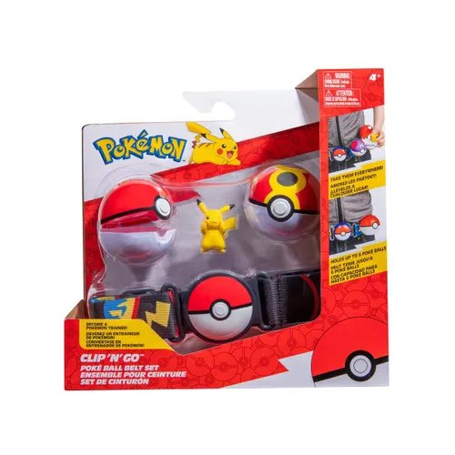 

Фигурка покемона Clip N Go Poke Ball, пояс Пикачу S11 JAZWARES