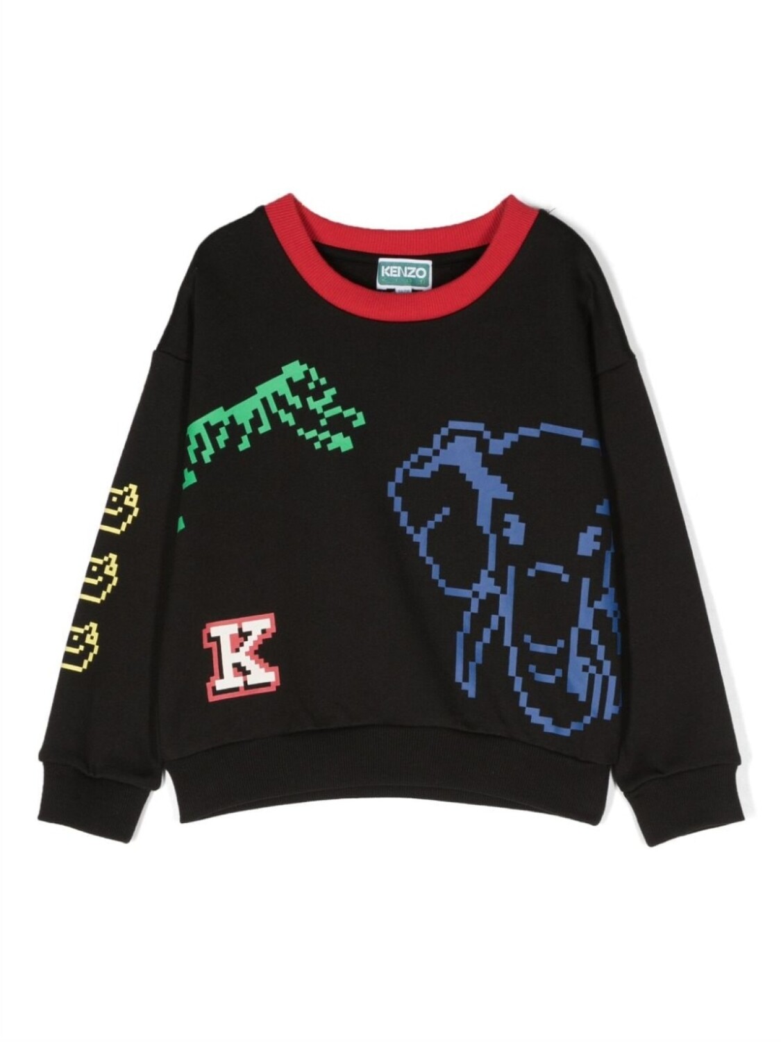 

Kenzo Kids толстовка с логотипом, черный