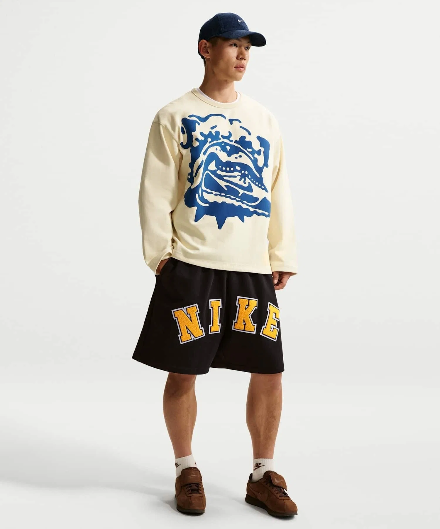 Мужская футболка Nike Life Midweight Crew Coconut Milk — фото 4