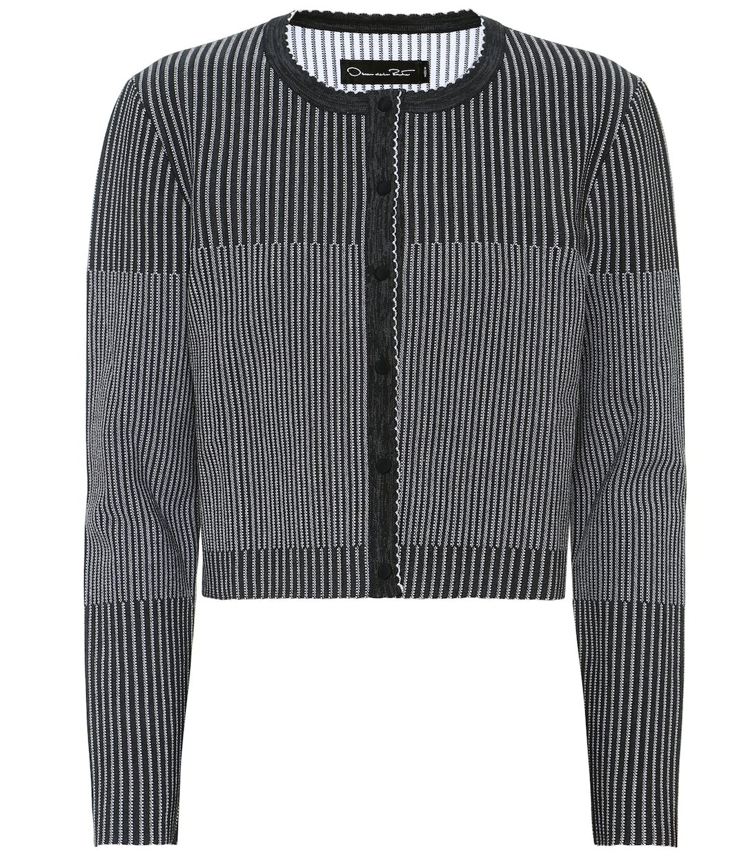 

Укороченный кардиган Oscar de la Renta, Navy White
