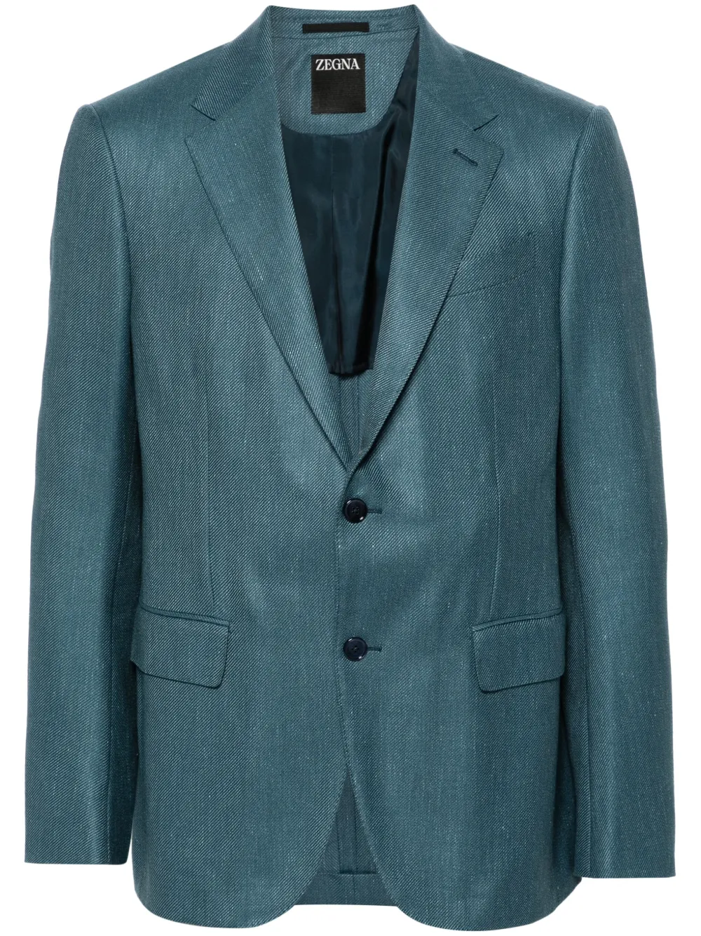 

Однобортный пиджак Zegna, синий