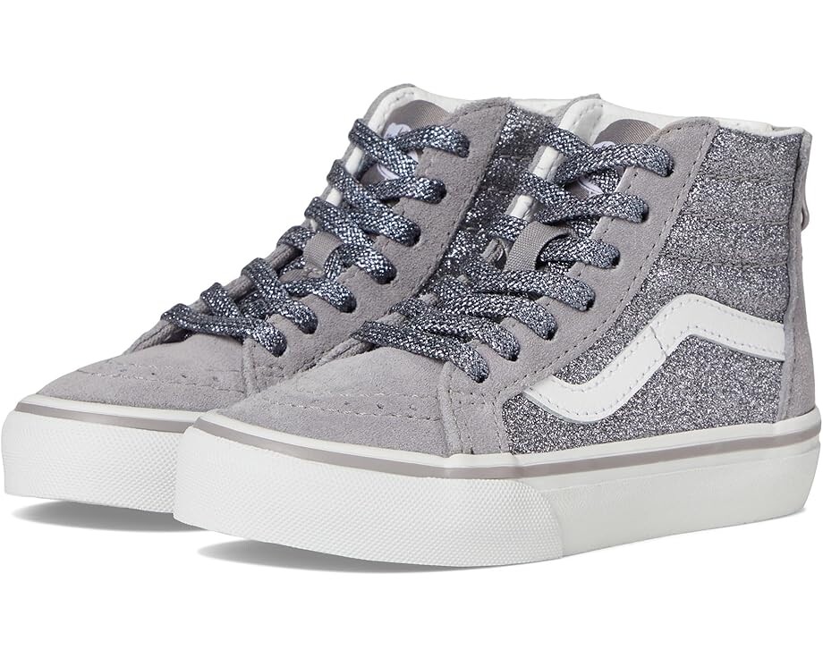 

Кроссовки Vans Kids SK8-Hi Zip, цвет Glitter Gunmetal