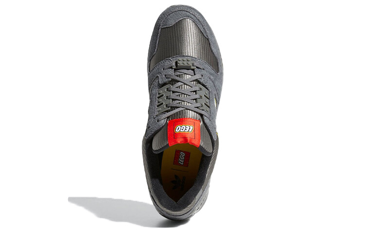 Кроссовки Adidas Originals ZX 8000 Lifestyle Unisex, темно-серый/желтый — фото 4