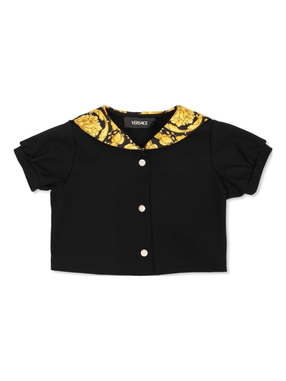 

Versace Kids рубашка с принтом Barocco, черный
