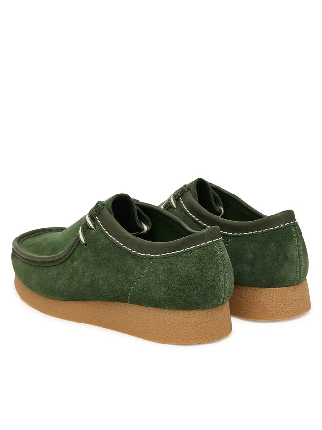 Clarks Низкие зеленые кроссовки Wallabee EVO 26186170 — фото 3