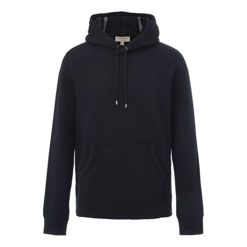 

Толстовка men's hooded pullover long sleeves navy blue Burberry, синий