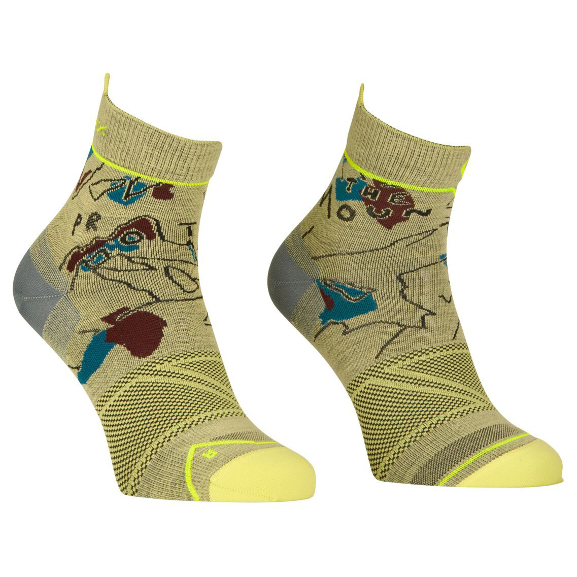 

Носки из мериноса Ortovox Alpine Light Quarter Socks, цвет Wabisabi
