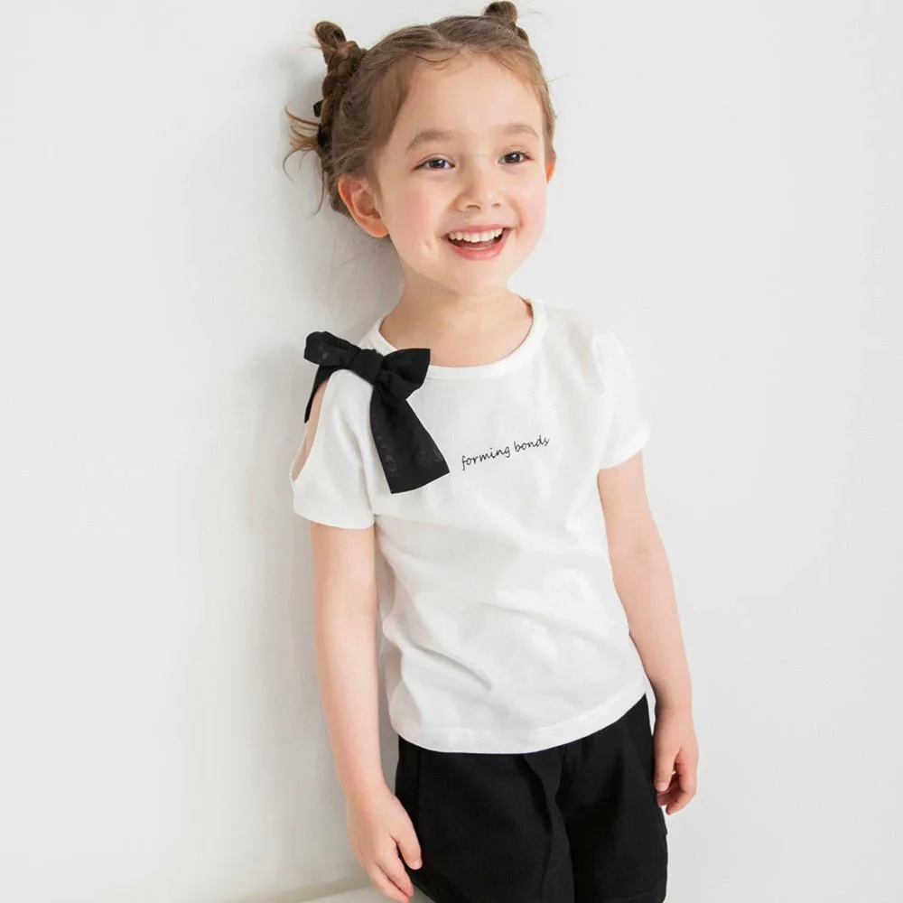 Футболка с коротким рукавом и лентой на плече Branshes, off white
