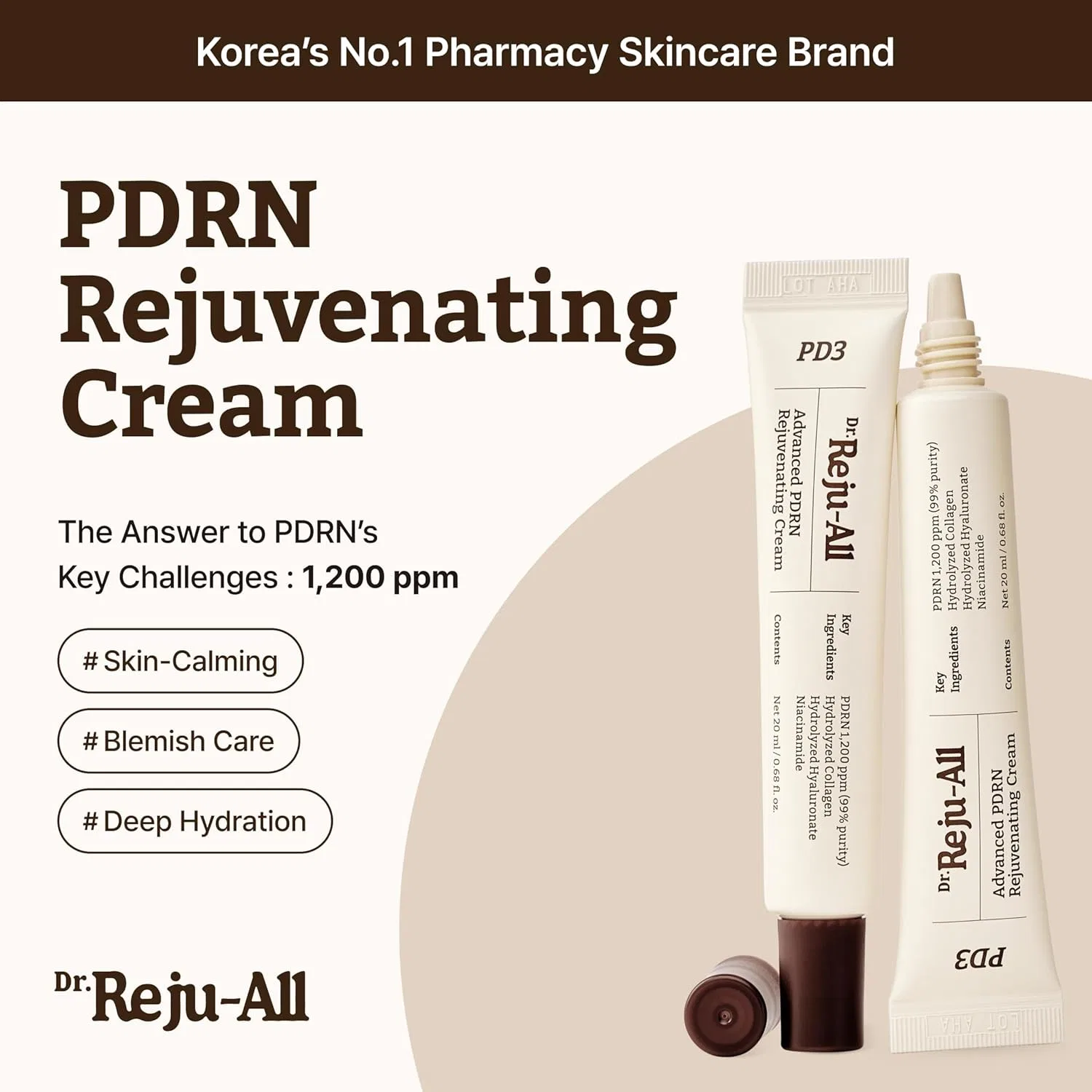 Крем для лица Dr.Reju-All — Омолаживающий «Advanced PDRN Rejuvenating Cream» от — фото 2