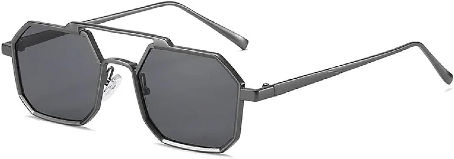 

Модные солнцезащитные очки Polygon для женщин и мужчин, ретро-метал-панк, винтажные мужские очки в стиле стимпанк, очки с защитой от УФ-излучения UV400 HHZZYVY, C2gun-black