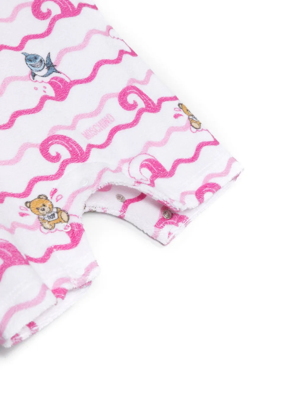 Комплект из двух боди с логотипом Moschino Kids, белый — фото 3
