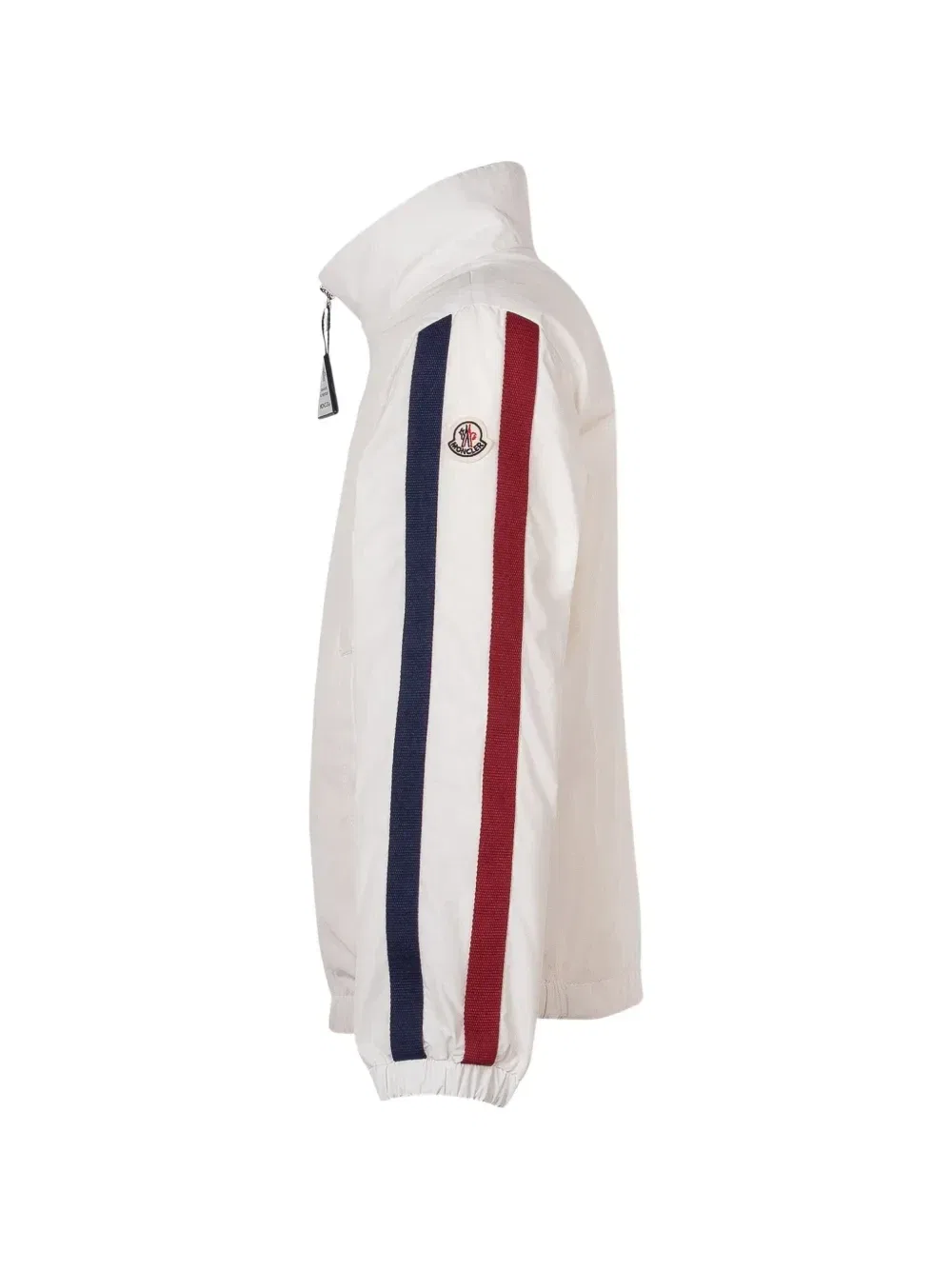 Куртка на молнии в полоску Moncler Enfant, белый — фото 3
