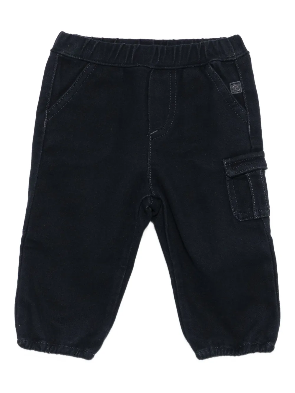 

Чиносы с нашивкой-логотипом Tartine Et Chocolat, синий