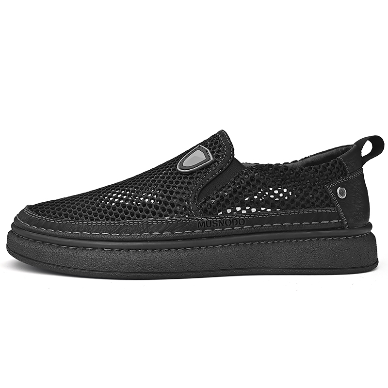 

Слипоны сетчатые Lifestyle Shoes Men Low-Top Musnodo, черный