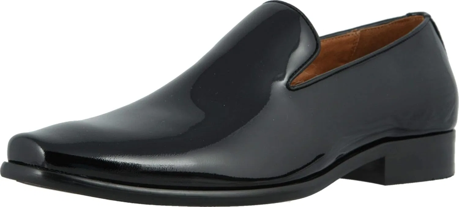 Мужские лоферы Florsheim Postino с гладким носком, Black Lacquer