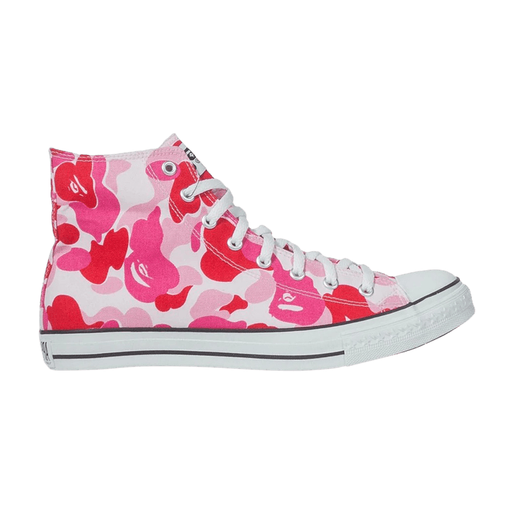 Кроссовки BAPE Wmns Bapesta High 'ABC Camo - Pink', розовый