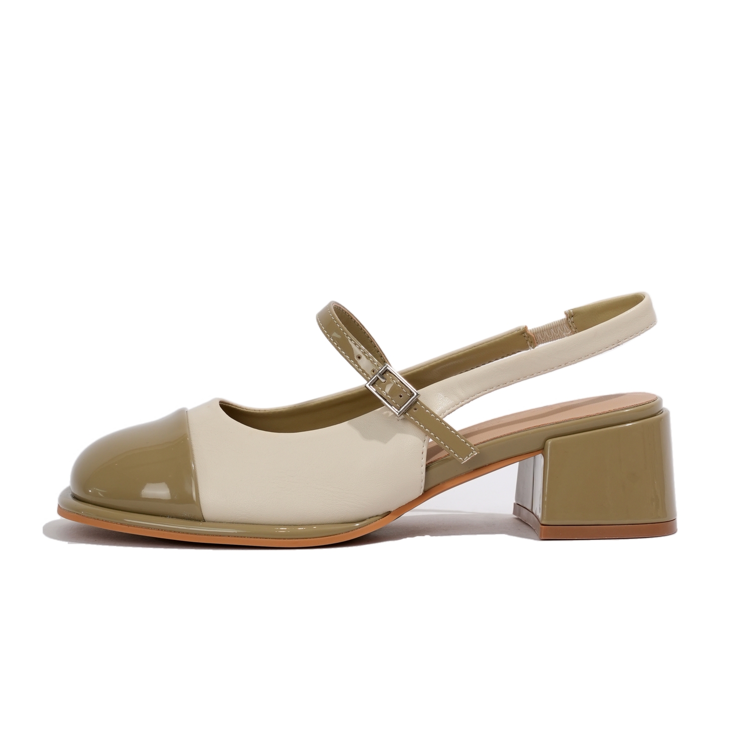 Shoe lady Женские туфли на платформе с массивным каблуком зелёные, цвет Green