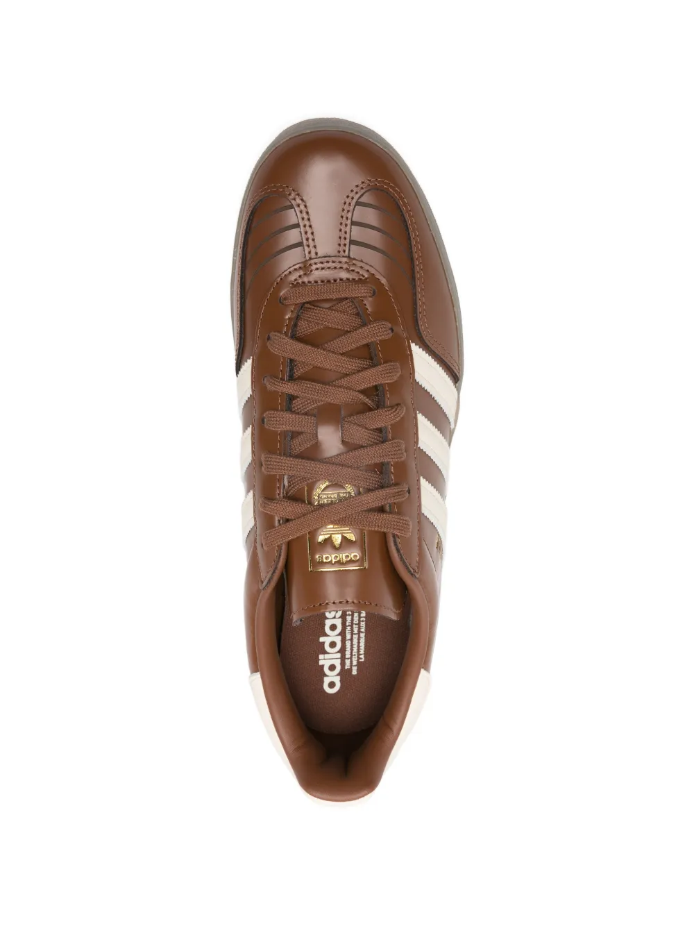 Кроссовки Gazelle Indoor с полосками Adidas, коричневый — фото 4