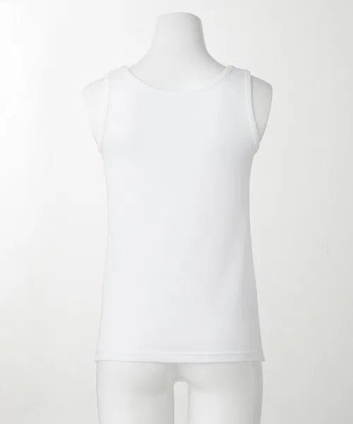 Детский танк с коротким рукавом из пике, Gunze, 2 штуки, белый — фото 4