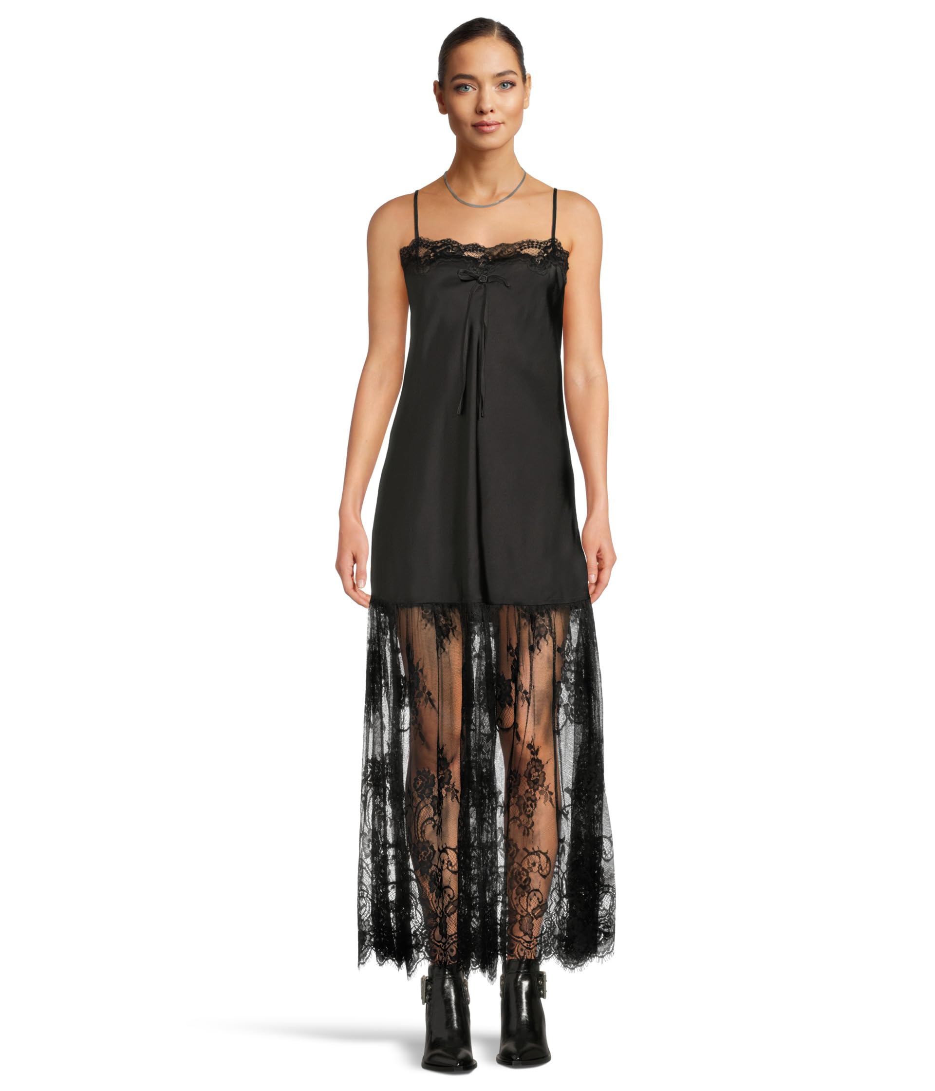

Платье Show Me Your Mumu Celine Dress, цвет Black Luxe Satin
