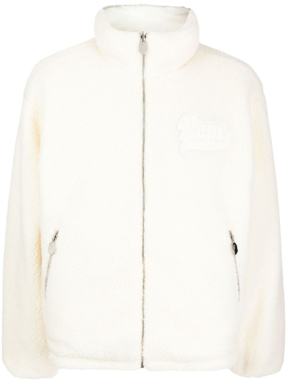 

A Bathing Ape куртка с аппликацией логотипа, белый