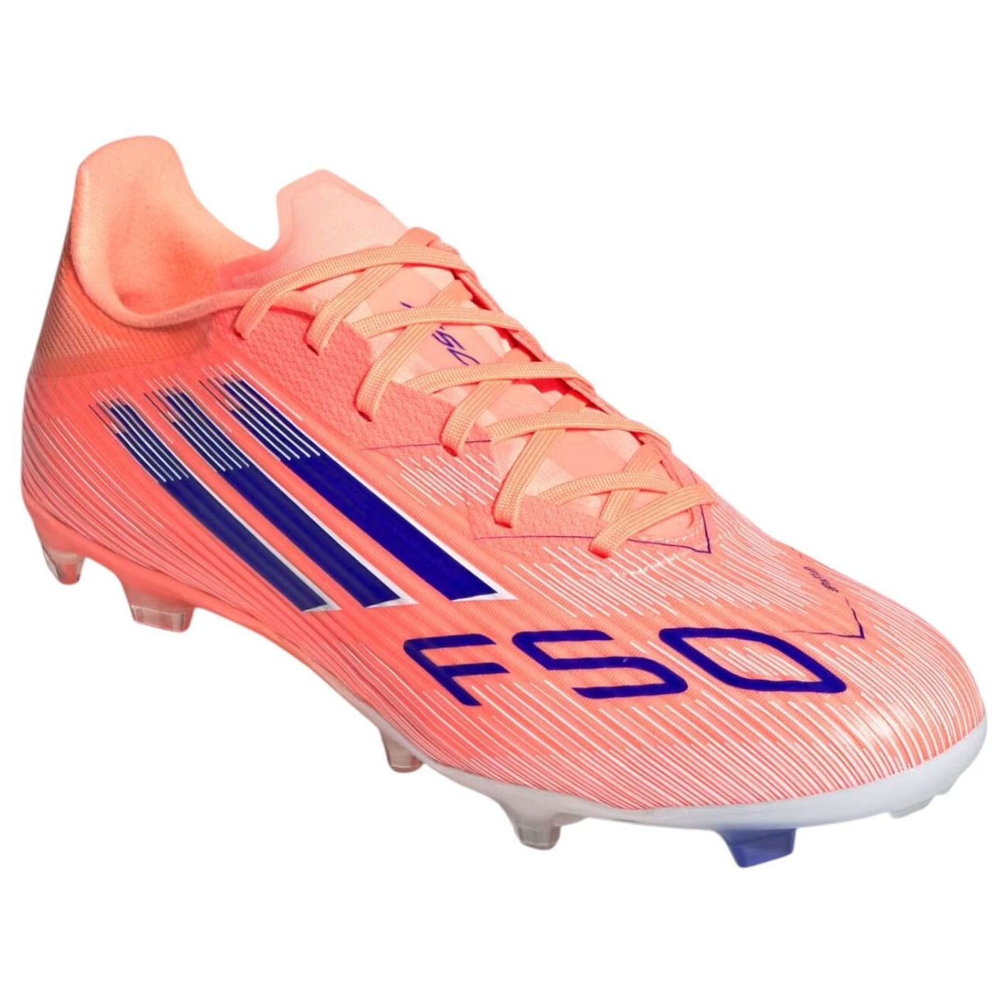 Футбольные бутсы Adidas F50 League FG/MG 'Beam Orange Lucid Blue' — фото 2