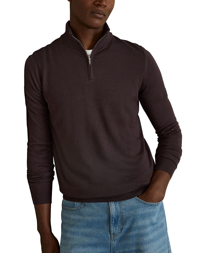 

Свитер Blackhall Quarter Zip REISS, красный