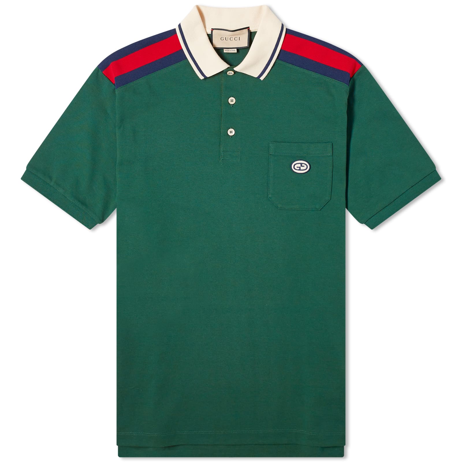 

Рубашка Gucci Grg Logo Polo, зеленый