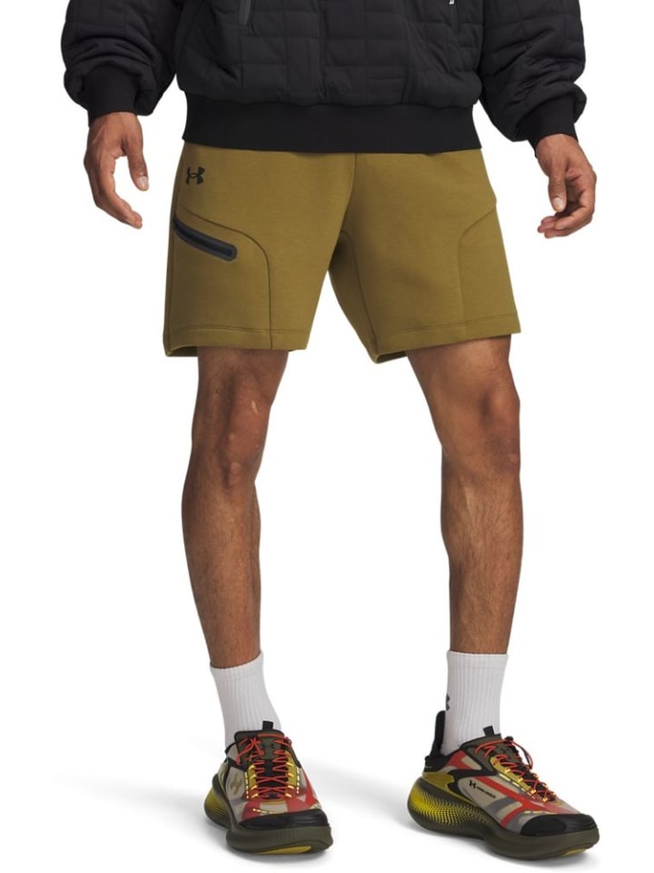 

Спортивные шорты Unstoppable Fleece Shorts зеленого цвета Under Armour