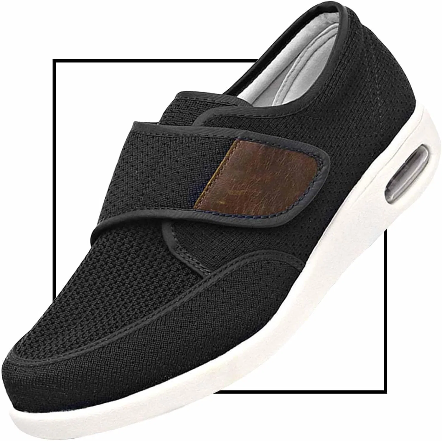 Мужские слипоны из легкого холста с эффектом памяти, Black Möge