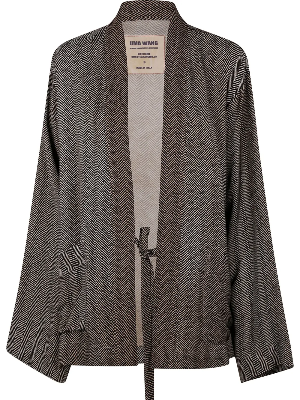 

Пиджак в елочку Uma Wang, коричневый