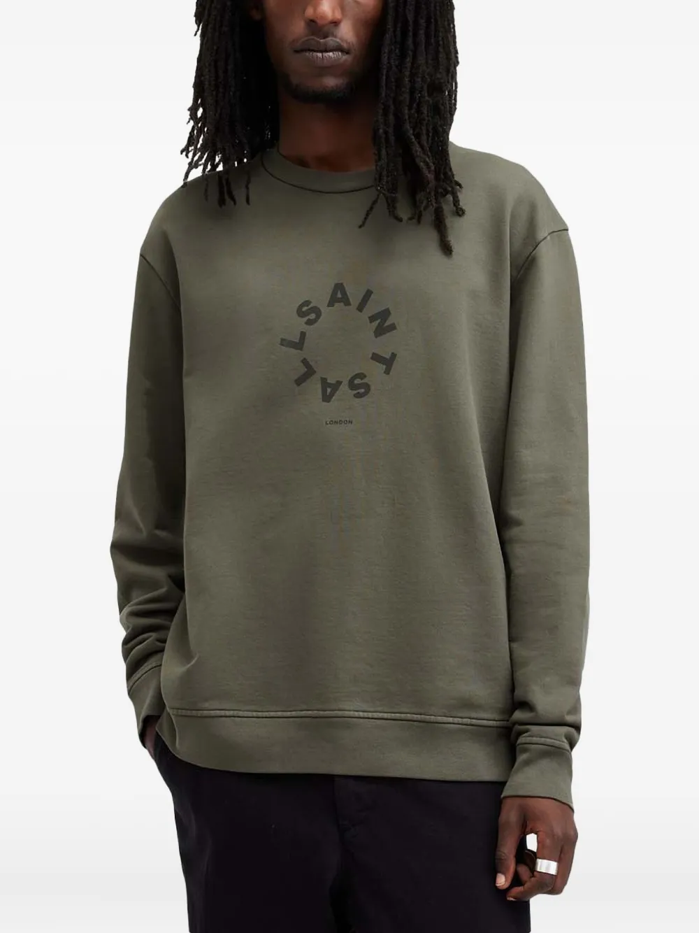 

Свитшот Tierra с круговым логотипом AllSaints, зеленый