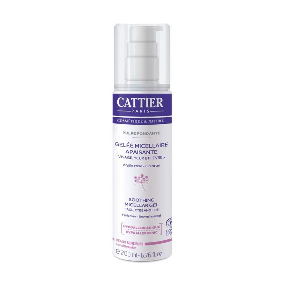 

Очищающий гель для лица Gel micelar calmante Cattier, 200 мл