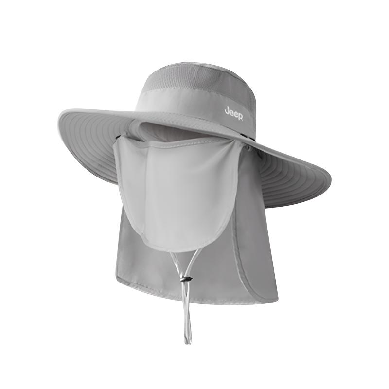 

Маска для защиты от солнца из полиэстера Unisex Jeep, светло-серый[water-repellent]full brim style