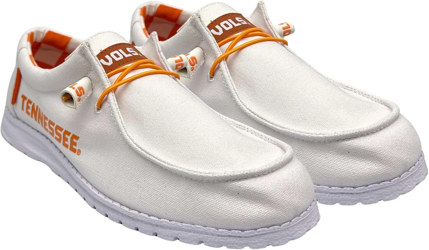 

Мужские слипоны из холщовой ткани Vaccari Nate NCAA, Удобная и легкая повседневная обувь, белый