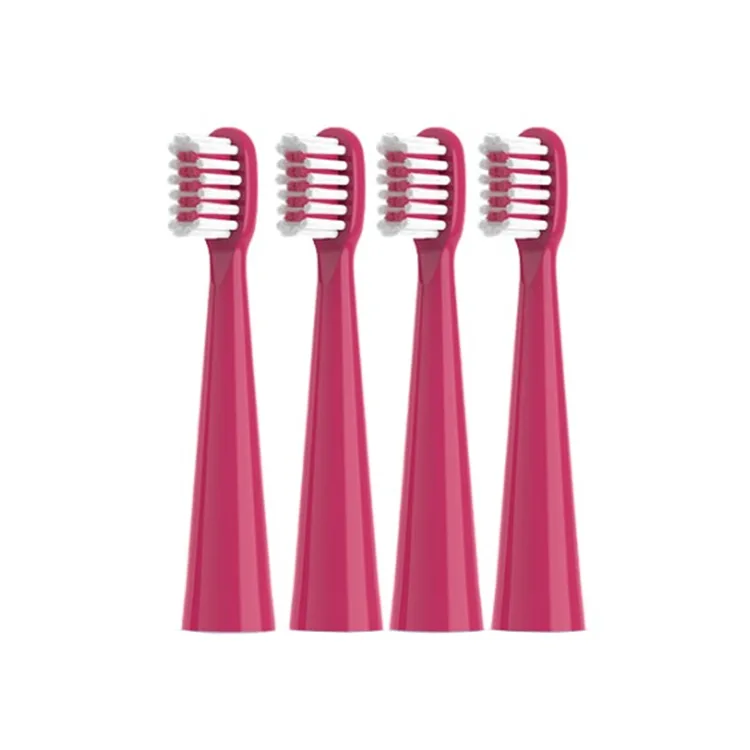 Сменные насадки для зубной щетки IBOANN, Kids' Red 4 Pcs (Compatible with K3 Collection)