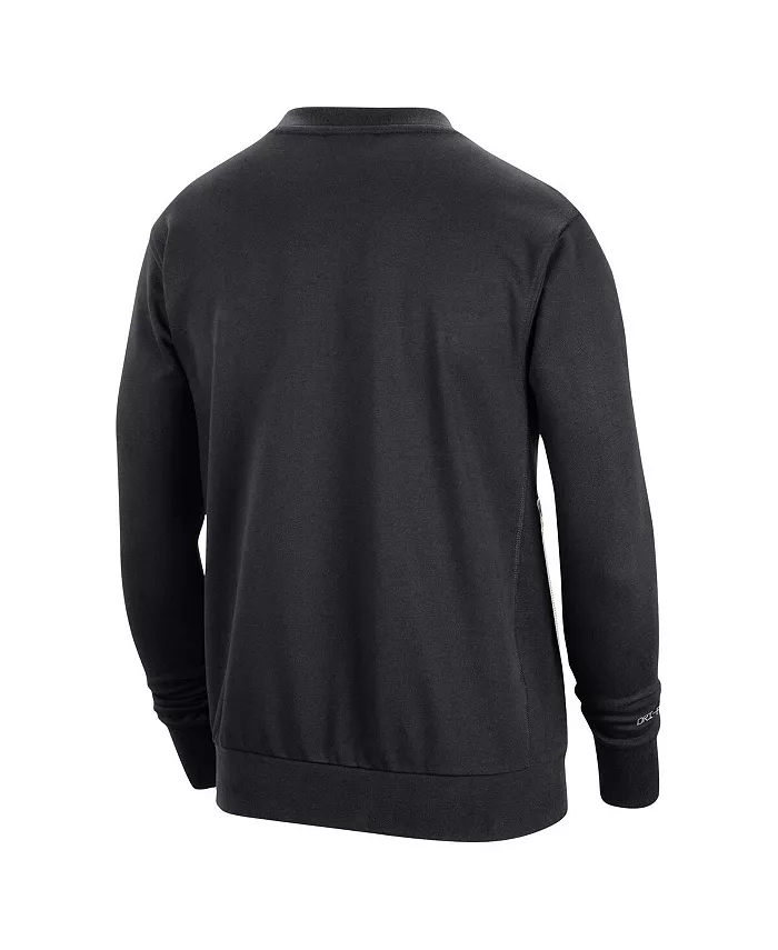 Мужская черная толстовка Brooklyn Nets 2023/24 Authentic Standard Issue Travel Performance Pullover Nike — фото 2