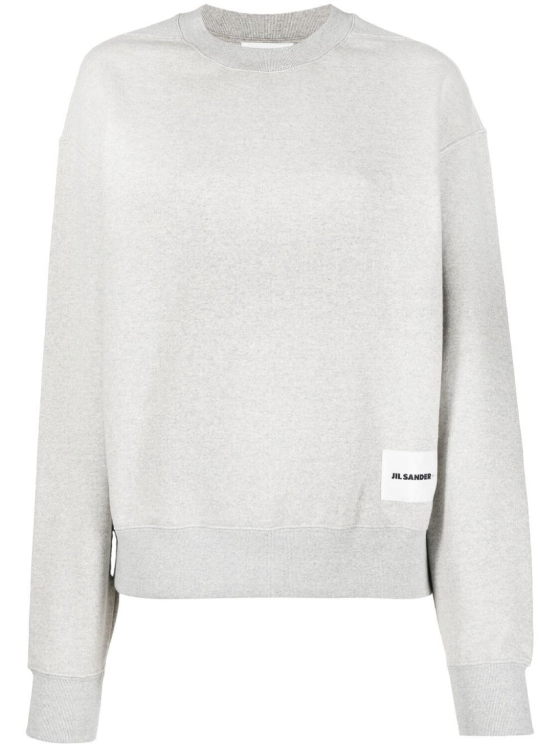 

Jil Sander толстовка с нашивкой-логотипом, серый