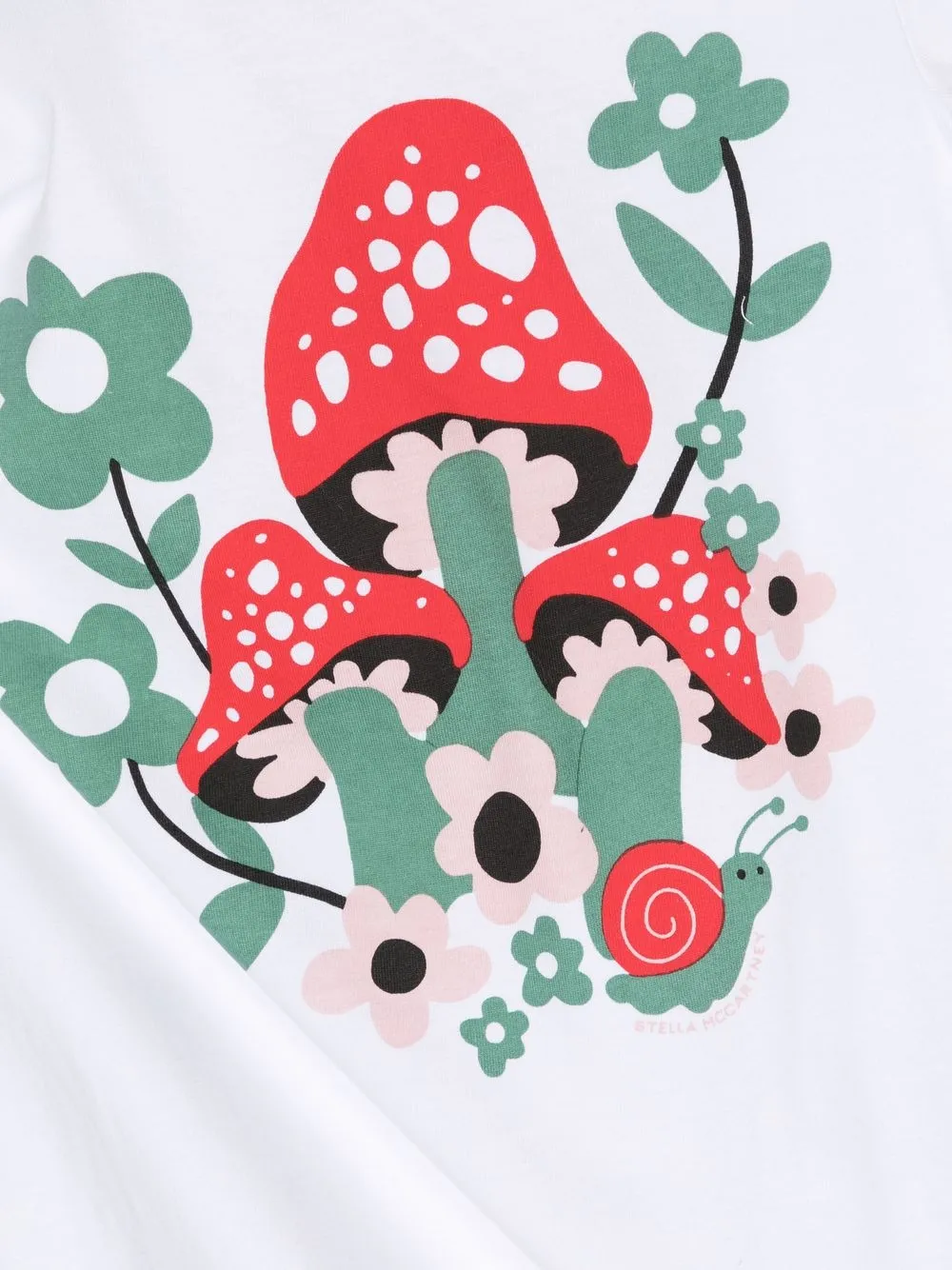 Футболка с графичным принтом Stella McCartney Kids, белый — фото 3