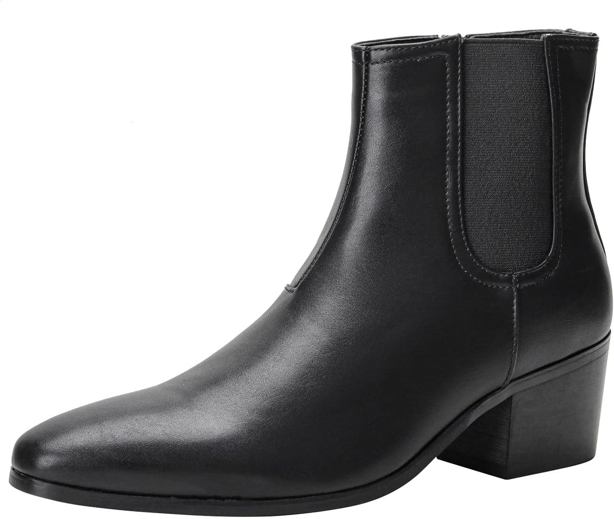 

Мужские Ботинки Santimon Chelsea, Повседневные Кожаные Мотоциклетные Ботинки, Ботинки для Свадьбы, Модные Ботинки с Молнией, Ковбойские Ботинки на Щиколотку для Мужчин, черный