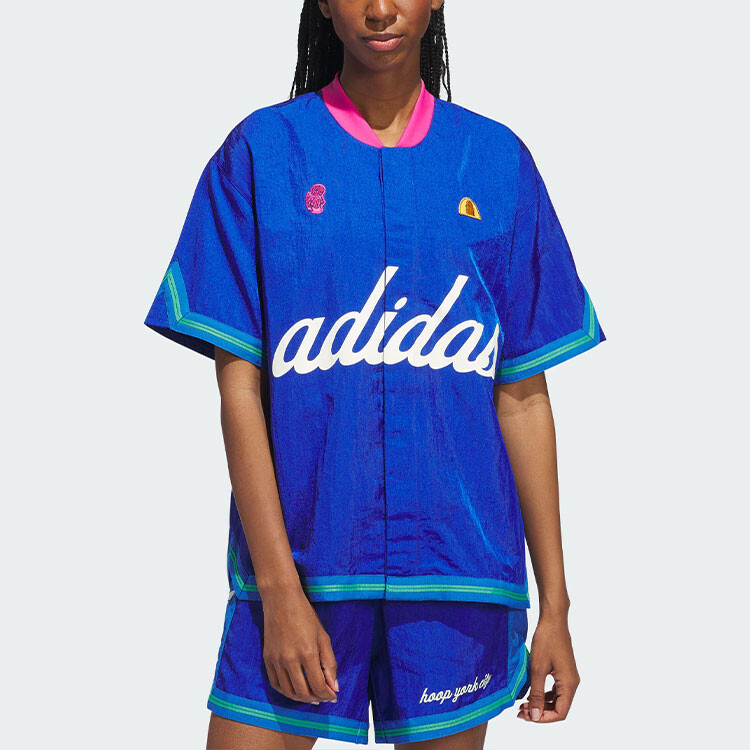 Баскетбольная майка унисекс Adidas Originals, цвет Blue — фото 4