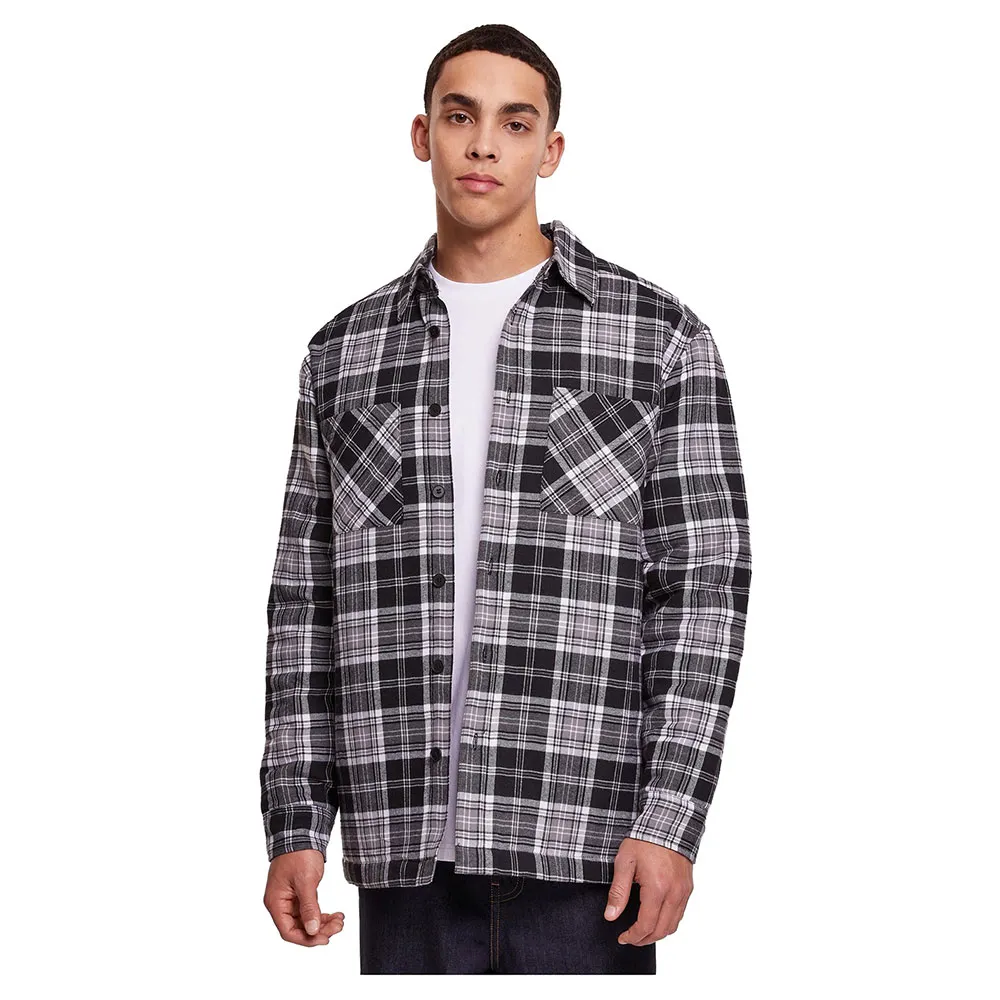 

Рубашка Urban Classics Padded Checked, черный