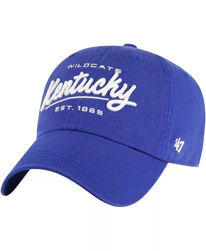 

Женская регулируемая шапка Royal Kentucky Wildcats Sidney Clean Up '47 Brand, синий