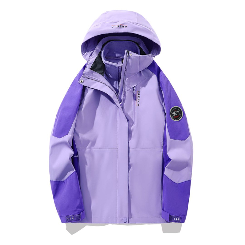

JEEP SPIRIT Теплый износостойкий водостойкий ветрозащитный ветровка Унисекс, Women's Lilac (Two-Piece Set)