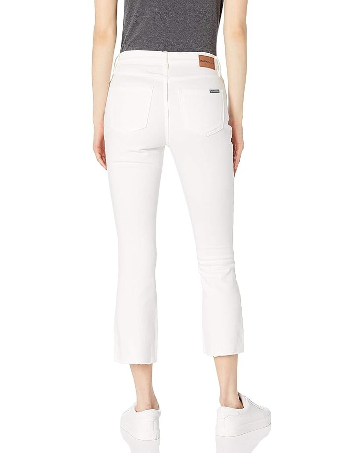 Джинсы Calvin Klein Mid Rise Skinny Boyfriend Destructed, белый — фото 2