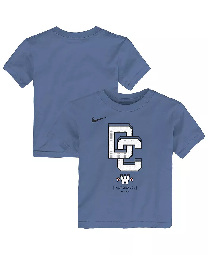 

Футболка для малышей Washington Nationals 2025 City Connect синего цвета Nike