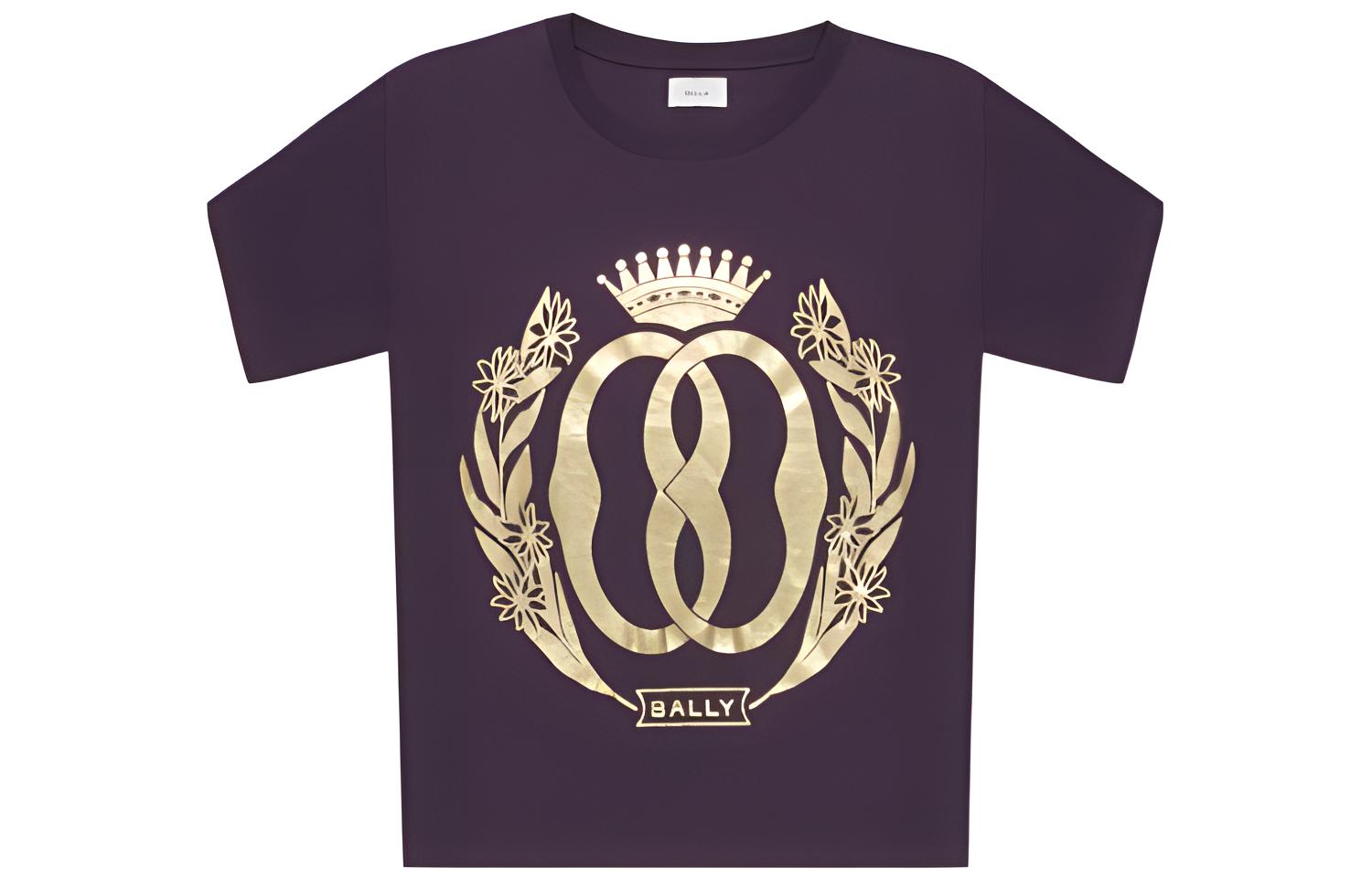 

BALLY Фиолетовая футболка для мужчин, Фиолетовый, BALLY Фиолетовая футболка для мужчин