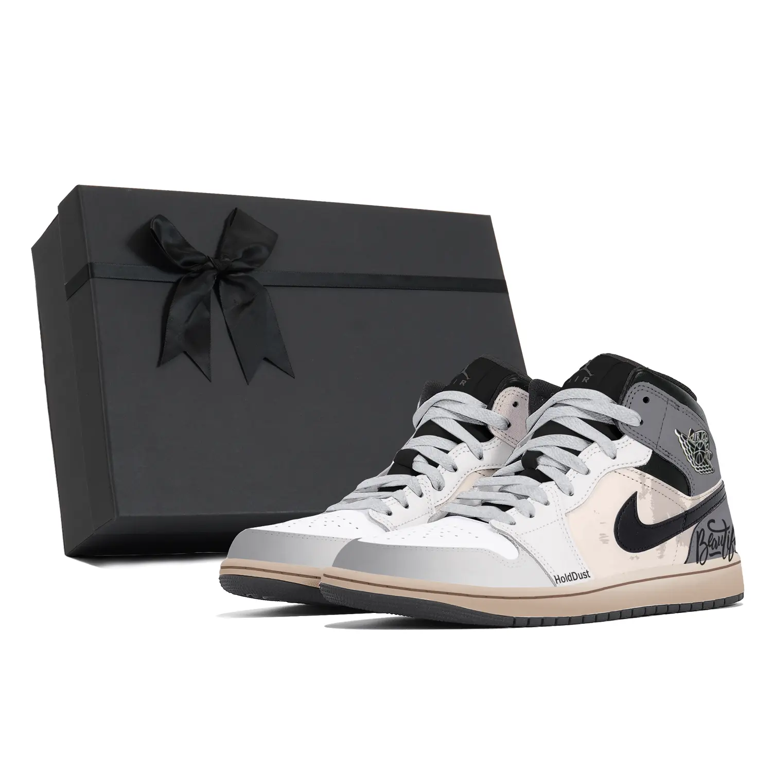 

Jordan Винтажные баскетбольные кроссовки Air 1 мужские мид-топ белые