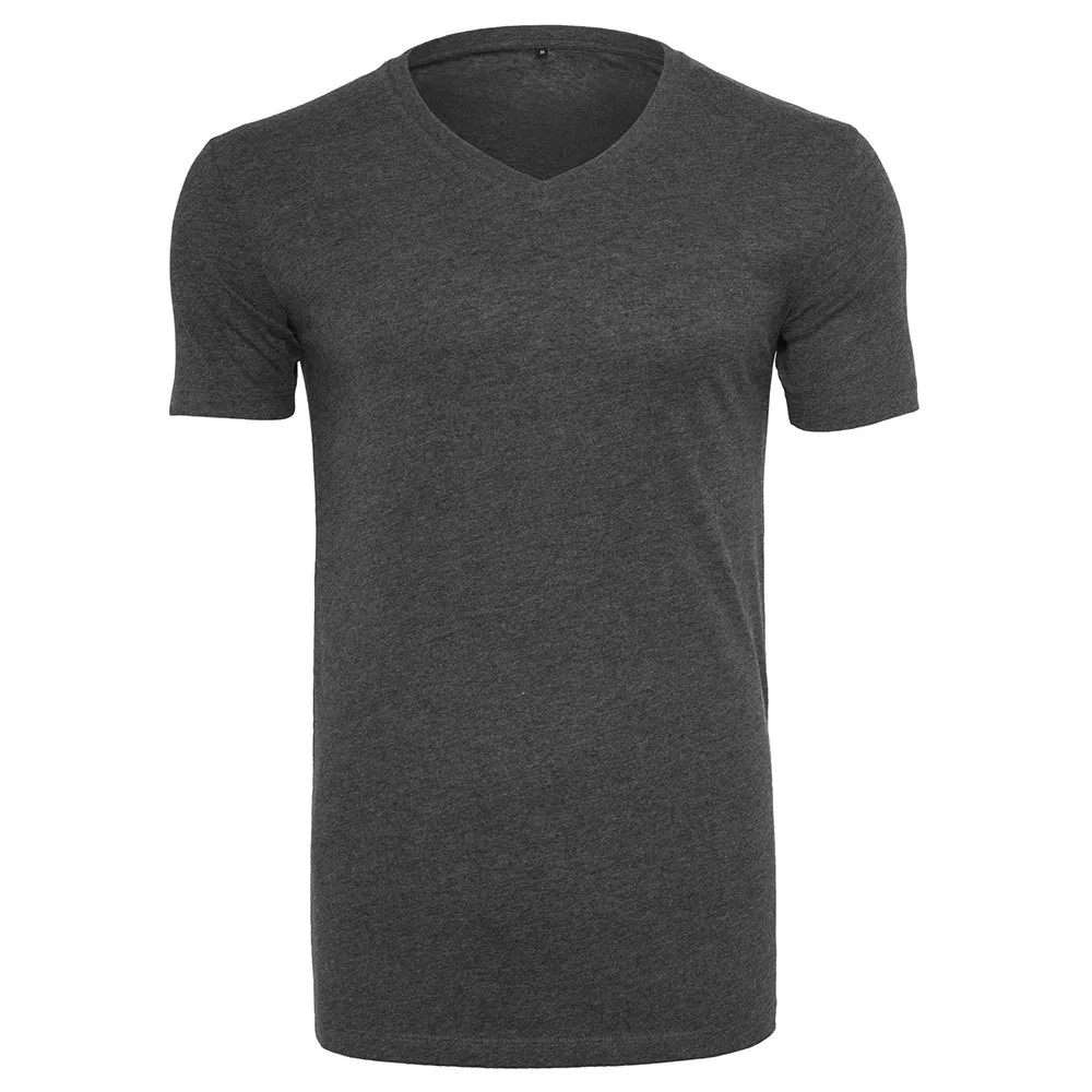 

Футболка Build Your Brand Light short sleeve v neck, серый
