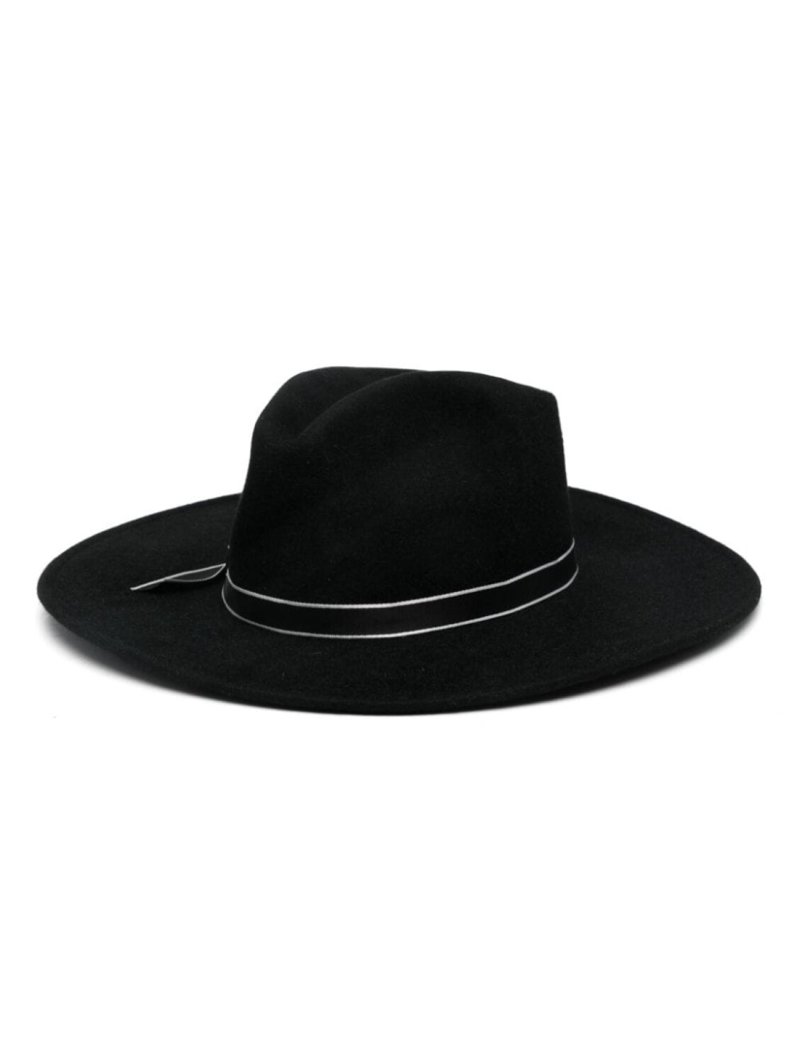 

Borsalino шляпа с логотипом и лентой, черный